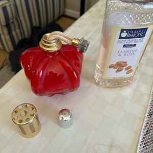 Vintage Lampe Berger Red Fragrance Lamp.